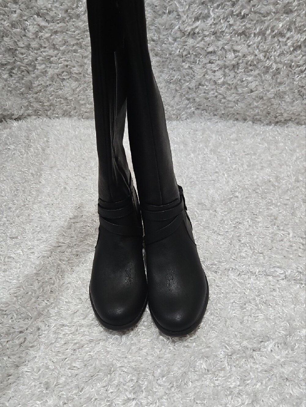 Wide Calf Black Knee-High Women's Boots Life Stride Flex - Picture 8 of 13